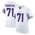 M.Vikings #71 Christian Darrisaw Player White Alternate Legend Home Game Edoa Stitched Jerseys