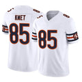 C.Bears #85 Cole Kmet Player White Vapor F.U.S.E. Limited Home Game Edoa Stitched Jerseys