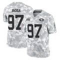 SF.49ers #97 Nick Bosa Player Arctic Camo Limited Salute To Service Home Game Edoa Stitched Jerseys