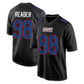 NY.Giants #98 DJ Reader Player Carbon Fashion Limited Home Game Edoa Stitched Jerseys