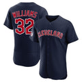 C.Guardians #32 Gavin Williams Player Navy Limited Elite Home Edoa Stitched Jerseys