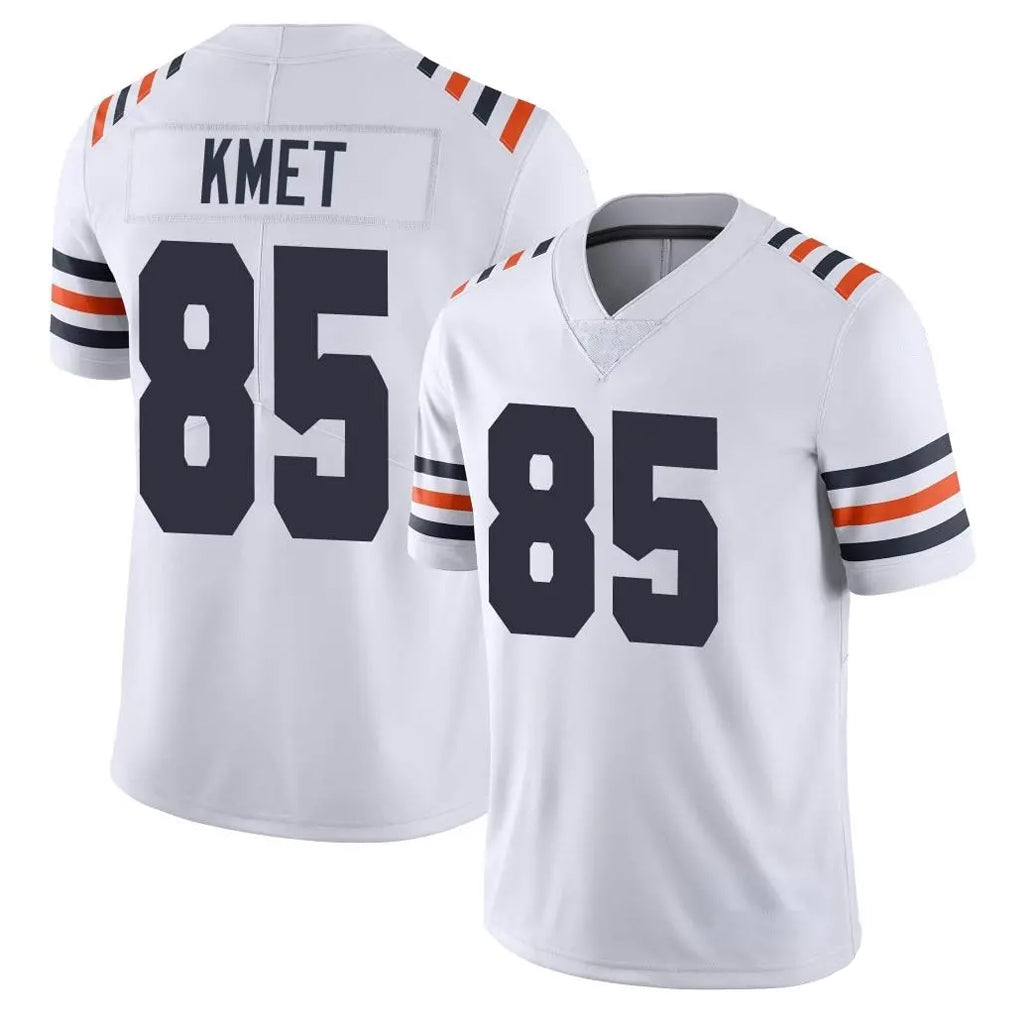 C.Bears #85 Cole Kmet Player White Classic Vapor Limited Home Game Edoa Stitched Jerseys