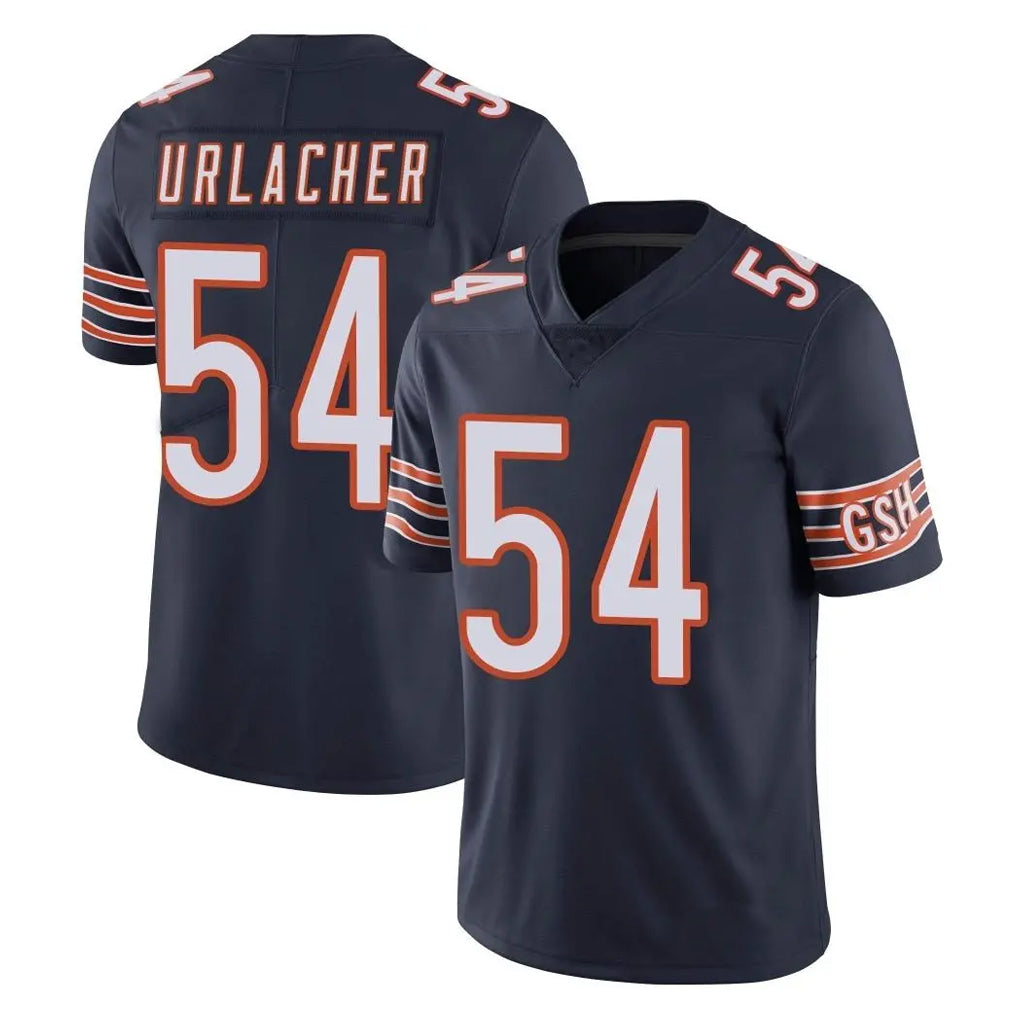 C.Bears #54 Brian Urlacher Player Navy Vapor Untouchable Limited Home Game Edoa Stitched Jerseys