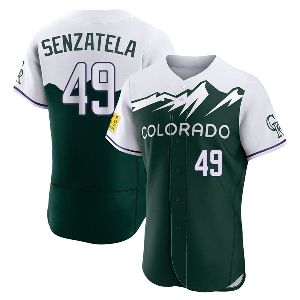 C.Rockies #49 Antonio Senzatela Player Green City Connect Limited Elite Home Edoa Stitched Jerseys