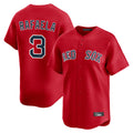 B.Red Sox #3 Ceddanne Rafaela Player Red Limited Home Game Edoa Stitched Jerseys