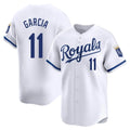 KC.Royals #11 Maikel Garcia Player White Alt Limited Home Edoa Stitched Jerseys