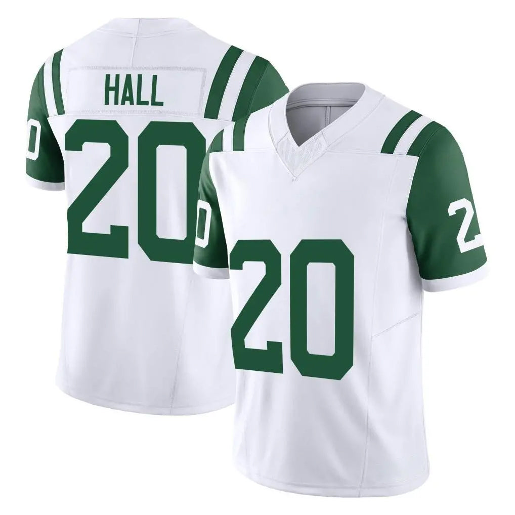 NY.Jets #20 Breece Hall Player White Limited Classic Vapor F.U.S.E. Home Game Edoa Stitched Jerseys