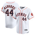 H.Astros #44 Yordan Alvarez Player White Home Limited Edoa Stitched Jerseys