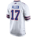 B.Bills #17 Josh Allen Player White Game Edoa Stitched Jerseys