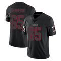 A.Falcons #65 Matthew Bergeron Player Black Impact Limited Game Edoa Stitched Jerseys