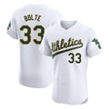 Athletics #33 Henry Bolte Player White Limited Elite Home Game Edoa Stitched Jerseys