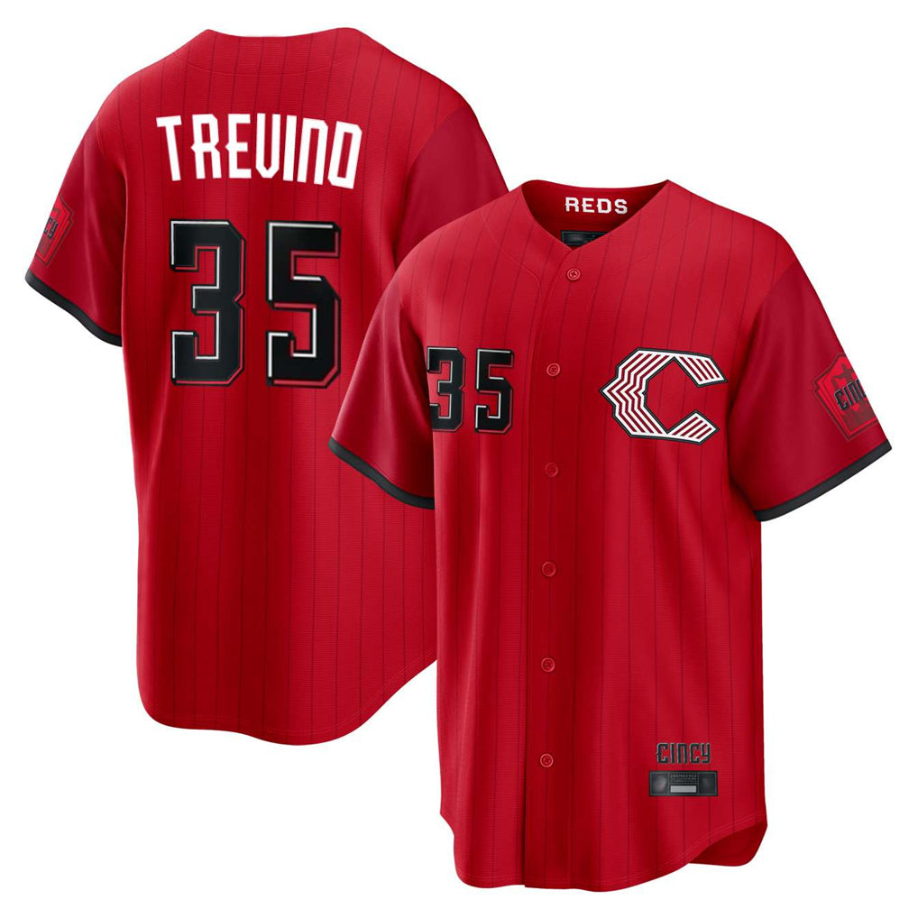 C.Reds #35 Jose Trevino Player Red 2026 City Connect Home Game Edoa Stitched Jerseys