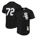 C.White Sox #72 Carlton Fisk Player Black Mitchell & Ness Cooperstown Collection Mesh Game Edoa Stitched Jerseys