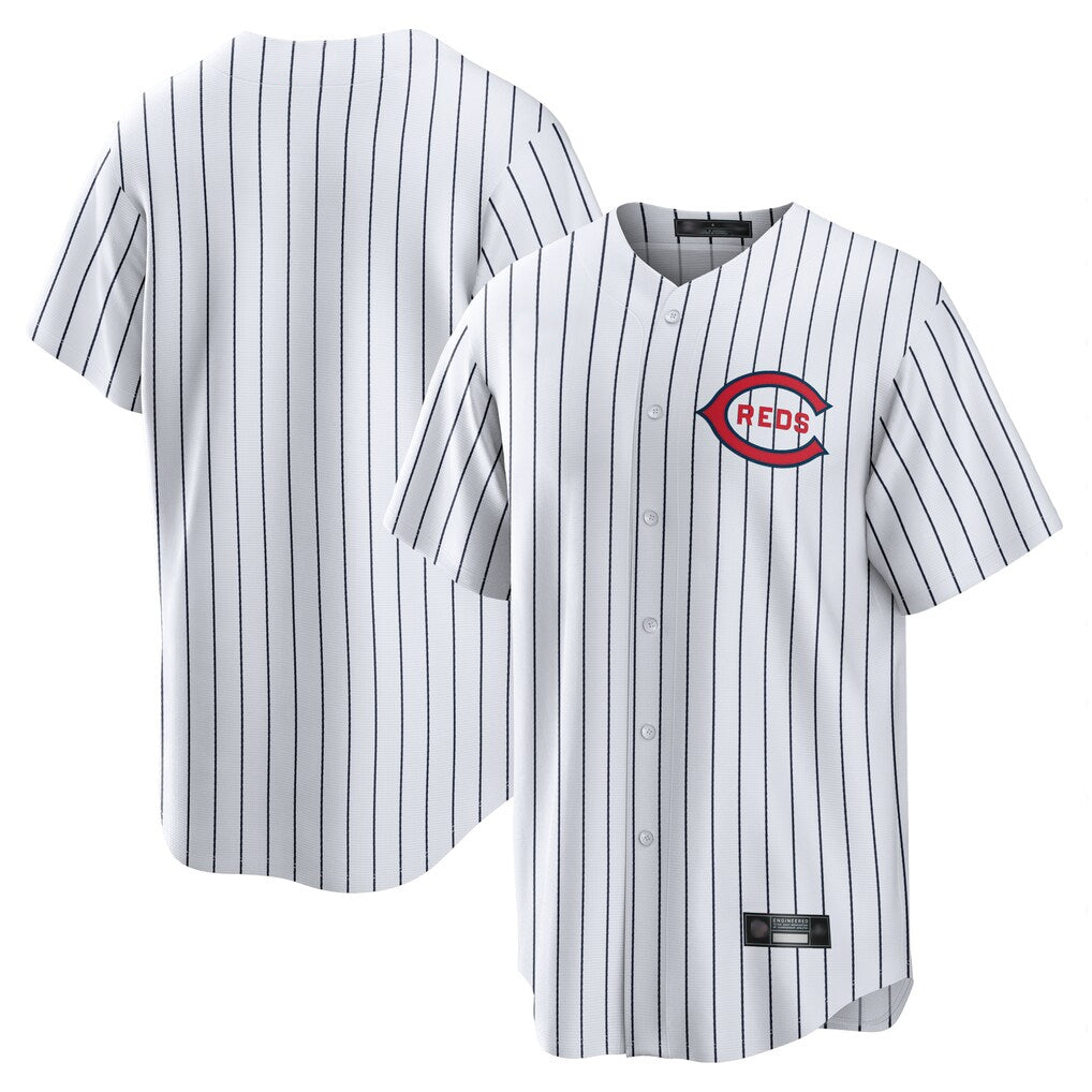 C.Reds ## Red Blank Player White Stripe Field of Dreams Game Home Edoa Stitched Jerseys
