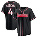 C.Guardians #4 Brayan Rocchio Player Black Fashion Out Home Game Edoa Stitched Jerseys