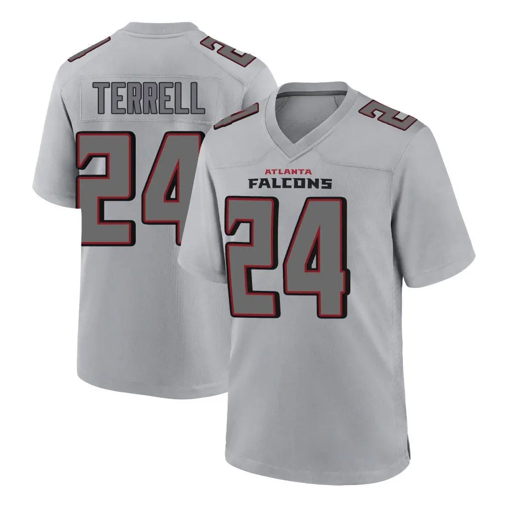 A.Falcons #24 A.J. Terrell Jr. Branch Player Gray Fashion Home Game Edoa Stitched Jerseys