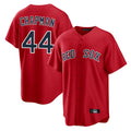 B.Red Sox #44 Aroldis Chapman Player Red Home Game Edoa Stitched Jerseys