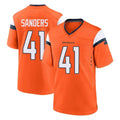 D.Broncos #41 Drew Sanders Player Orange Home Game Edoa Stitched Jerseys