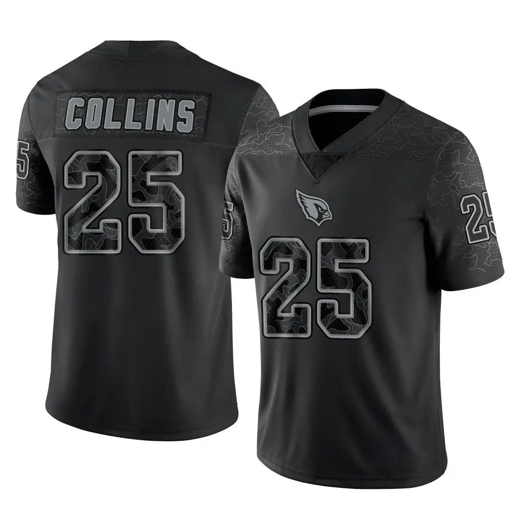 A.Cardinals #25 Zaven Collins Player Black RFLCTV Limited Home Game Edoa Stitched Jerseys