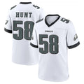 P.Eagles #58 Jalyx Hunt Player White Game Home Edoa Stitched Jerseys