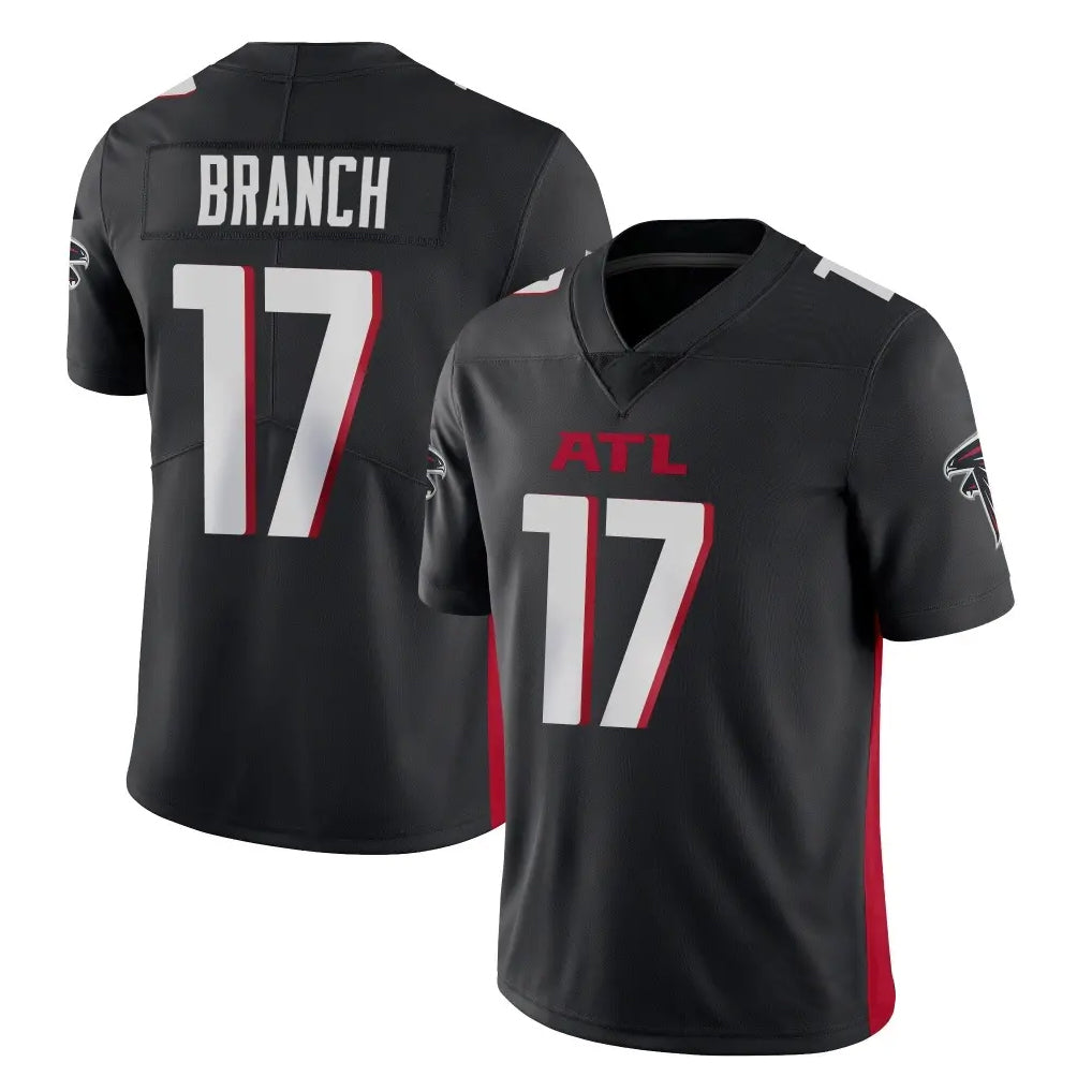 A.Falcons #17 Zachariah Branch Player Black Vapor Untouchable Limited Home Game Edoa Stitched Jerseys