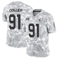 A.Cardinals #91 L.J. Collier Player Camo Salute to Service Limited Edoa Stitched Jerseys