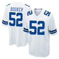 D.Cowboys #52 Tyler Booker Player White Home Game Edoa Stitched Jerseys