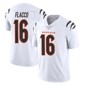 C.Bengals #16 Joe Flacco Player White Vapor Untouchable Limited Home Game Edoa Stitched Jerseys