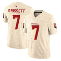 A.Cardinals #7 Jacoby Brissett Player Cream Rivalries Collection Vapor Limited Home Game Edoa Stitched Jerseys