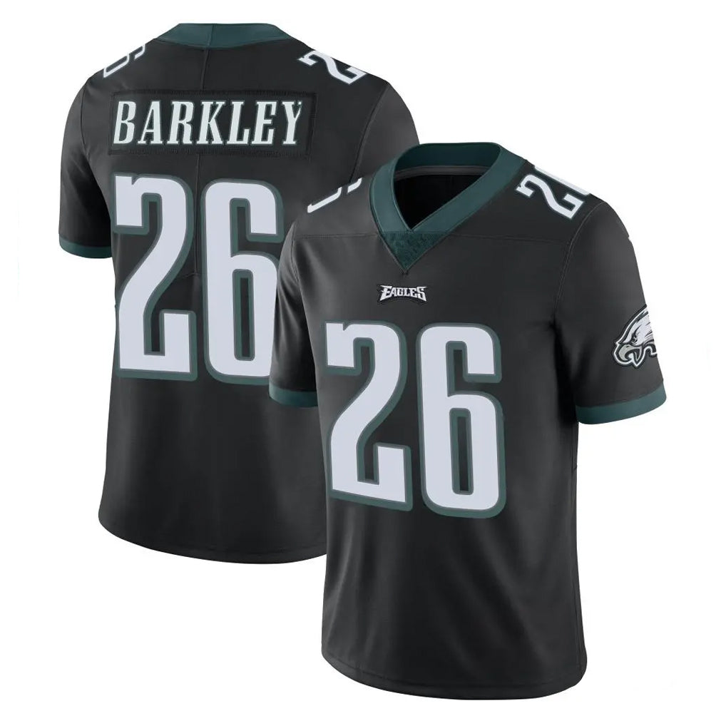 P.Eagles #26 Saquon Barkley Player Black Limited Vapor Untouchable Home Game Edoa Stitched Jerseys