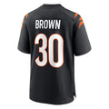 C.Bengals #30 Chase Brown Player Black Home Game Edoa Stitched Jerseys