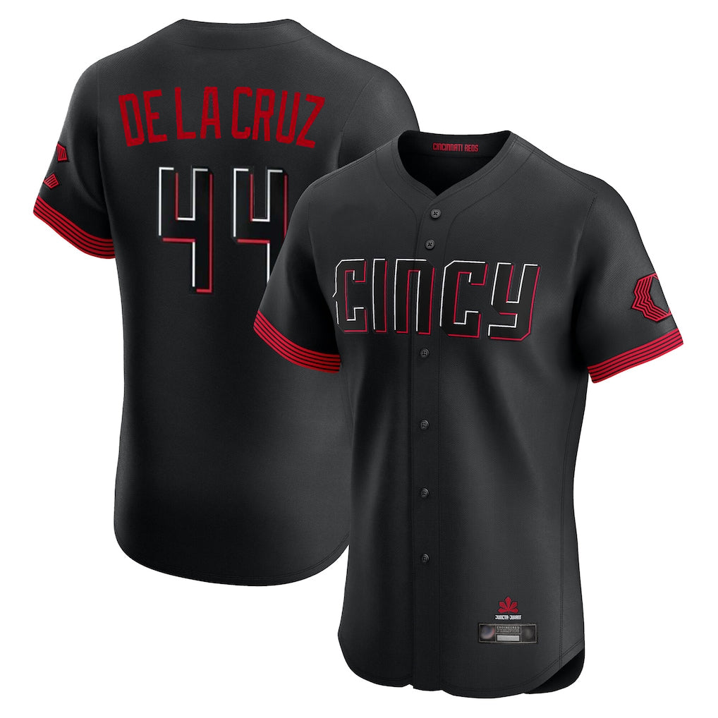 C.Reds #44 Elly De La Cruz Player Black City Connect Limited Elite Home Edoa Stitched Jerseys