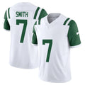 NY.Jets #7 Geno Smith Player White Limited Classic Vapor F.U.S.E. Home Game Edoa Stitched Jerseys