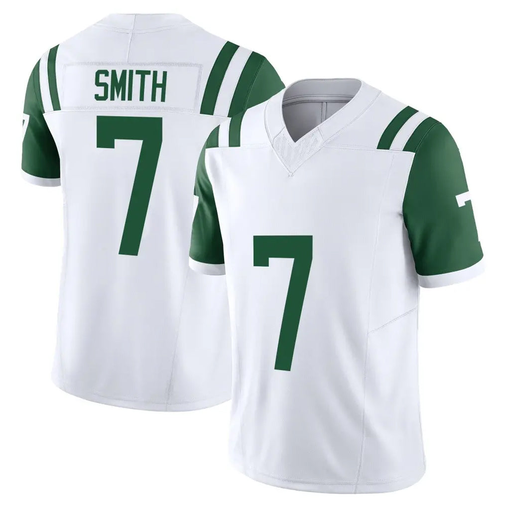 NY.Jets #7 Geno Smith Player White Limited Classic Vapor F.U.S.E. Home Game Edoa Stitched Jerseys