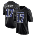 D.Cowboys #17 Brandon Aubrey Player Carbon Black Fashion Home Game Edoa Stitched Jerseys