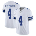D.Cowboys #4 Dak Prescott Player White Vapor Untouchable Limited Home Game Edoa Stitched Jerseys