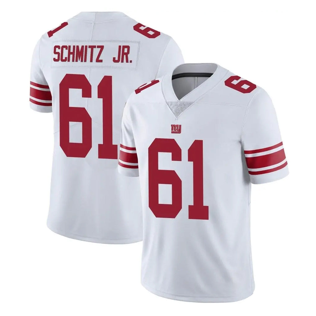 NY.Giants #61 John Michael Schmitz Jr. Player White Limited Vapor Untouchable Home Game Edoa Stitched Jerseys