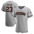 A.Diamondbacks #23 Zac Gallen Player Gray Road Limited Elite Home Game Edoa Stitched Jerseys