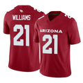 A.Cardinals #21 Garrett Williams Player Cardinal Vapor F.U.S.E. Limited Home Game Edoa Stitched Jerseys