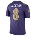 B.Ravens #8 Lamar Jackson Player Purple Legend Performance Edoa Stitched Jerseys