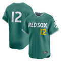 B.Red Sox #12 Connor Wong Player Green City Connect Limited Home Game Edoa Stitched Jerseys