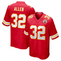 KC.Chiefs #32 Marcus Allen Player Red Home Game Edoa Stitched Jerseys