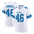 D.Lions #46 Jack Campbell Player White Alternate Home Game Edoa Stitched Jerseys