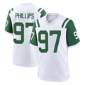 NY.Jets #97 Harrison Phillips Player White Classic Home Game Edoa Stitched Jerseys