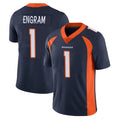D.Broncos #1 Evan Engram Player Navy Vapor Untouchable Limited Game Edoa Stitched Jerseys