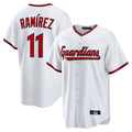 C.Guardians #11 Jose Ramirez Player White Game Home Edoa Stitched Jerseys