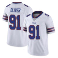B.Bills #91 Ed Oliver Player White Vapor Untouchable Limited Edoa Stitched Jerseys