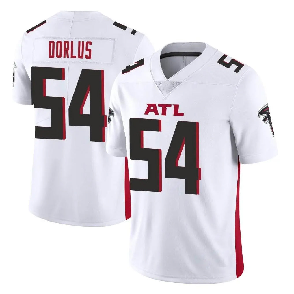 A.Falcons #54 Brandon Dorlus Player White Vapor Untouchable Limited Home Game Edoa Stitched Jerseys