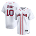 B.Red Sox #10 Trevor Story Player White Limited Home Game Edoa Stitched Jerseys