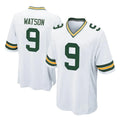 GB.Packers #9 Christian Watson Player White Home Game Edoa Stitched Jerseys